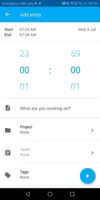 Clockify android App screenshot 3